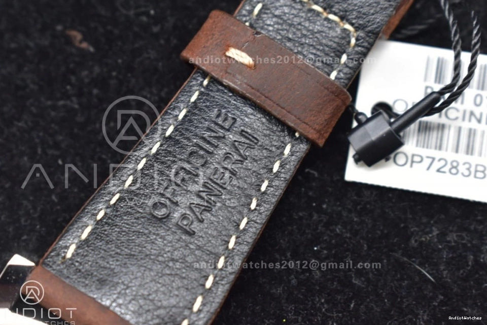 Luminor Edition 977 on PAM1046 White Due Dial Asso Brown Bold AXXXIV VSF Strap Best 1009